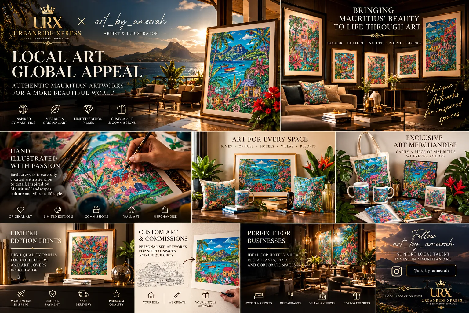 ArtbyAmeerah decor and art commissions editorial preview