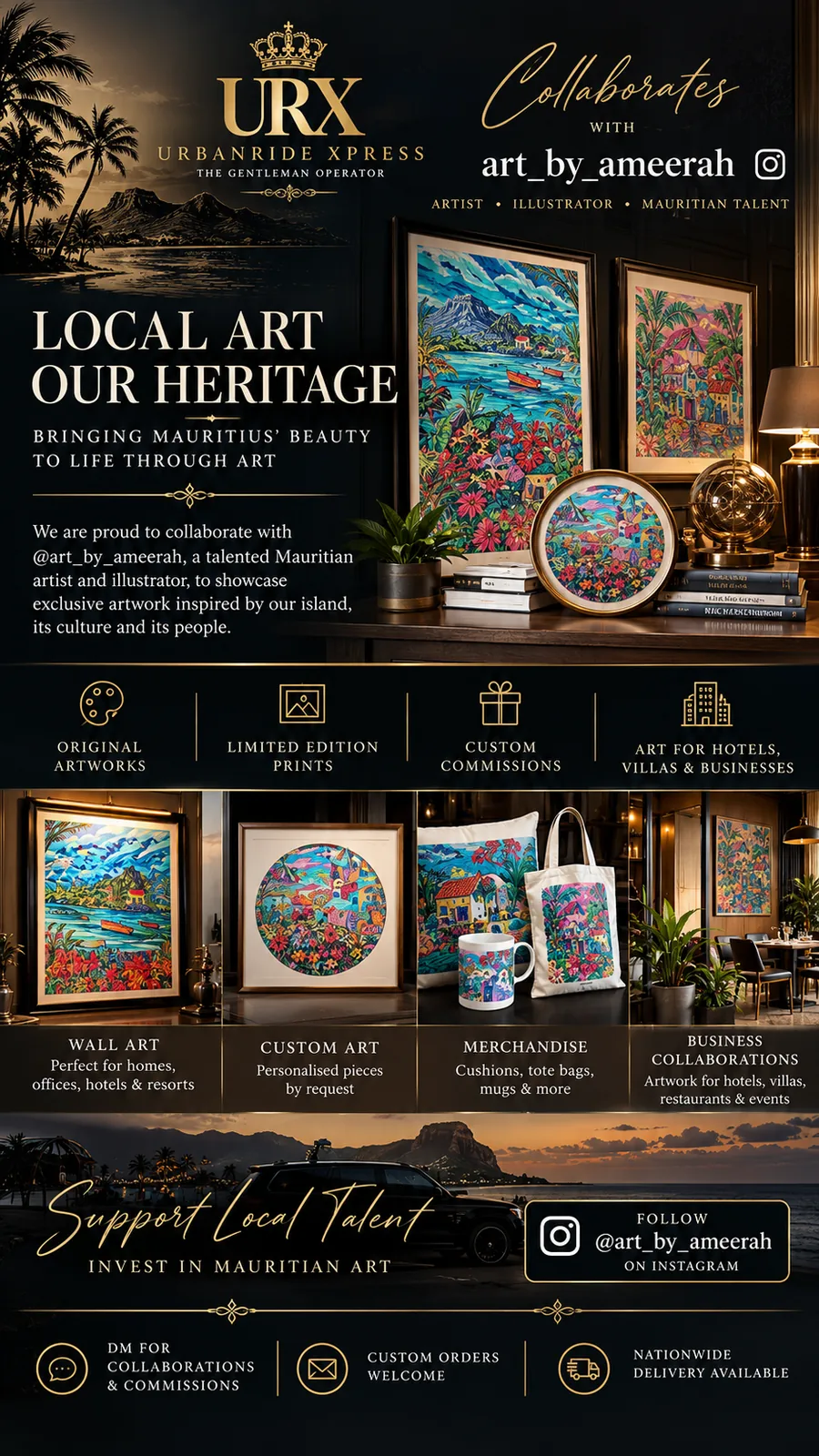 Mauritian heritage art by ArtbyAmeerah